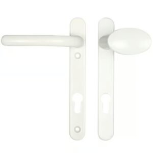 Fab & Fix Windsor Lever Moveable Pad UPVC Multipoint Door Handles - 92mm PZ Sprung 122mm Screw Centres - Image 1