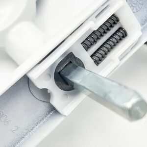 TSS Lever Moveable Pad Offset UPVC Multipoint Door Handles - 70/92mm PZ - Sprung - 215mm Screw Centres - Image 4