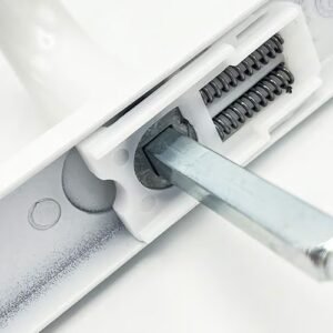 TSS LeverLever Offset UPVC Multipoint Door Handles - 48/87mm PZ - Sprung - 240mm Screw Centres - Image 4