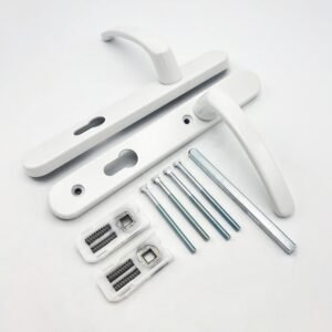 TSS Lever Lever UPVC Multipoint Door Handles - 92mm PZ Sprung 122mm Screw Centres - Image 3