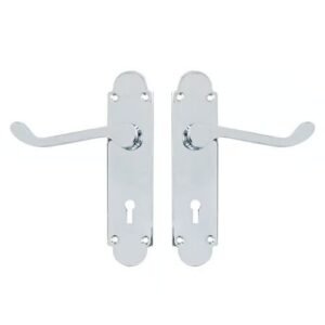 TSS Regent Scroll Lever Handle on Plate Door Furniture - Image 5