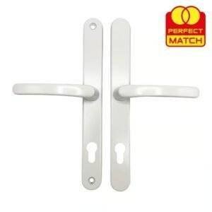 TSS Lever Lever Universal UPVC Multipoint Door Handles - 92mm PZ - Sprung - 264mm Screw Centres - Image 1
