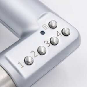 Union Codehandle Digital Lever on round Rose Furniture - Image 4