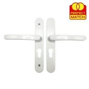 TSS Lever Lever UPVC Multipoint Door Handles - 48mm PZ - Sprung - 160mm Screw Centres - Image 1