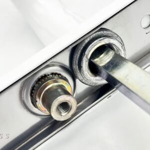 Hoppe Atlanta Lever Lever UPVC Multipoint Door Handles - 92mm PZ Unsprung 200mm Screw Centres - Image 4