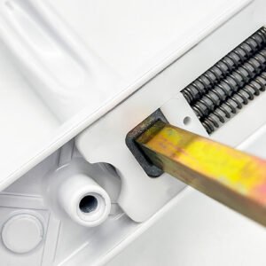 ERA Classic Lever Lever UPVC Multipoint Door Handles - 92mm PZ Sprung 122mm Screw Centres - Image 7