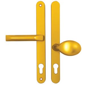 Hoppe London Lever Moveable Pad UPVC Multipoint Door Handles - 92mm/62mm PZ Sprung 240mm Screw Centres - Image 3