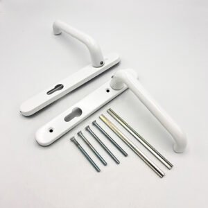 Hoppe Paris Extended Lever Lever UPVC Multipoint Door Handles - 92mm PZ Unsprung 122mm Screw Centres - Image 5