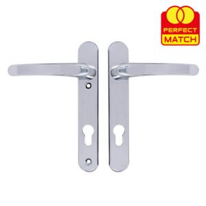 TSS Lever Lever UPVC Multipoint Door Handles - 92mm PZ Sprung 122mm Screw Centres - Image 3