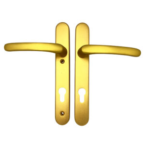 TSS Lever Lever UPVC Multipoint Door Handles - 92mm PZ Sprung 122mm Screw Centres - Long Backplate - Image 7