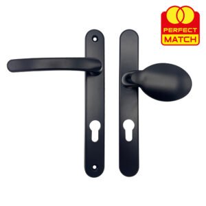 TSS Lever Moveable Pad Offset UPVC Multipoint Door Handles - 92/70mm PZ - Sprung - 203mm Screw Centres - Image 10