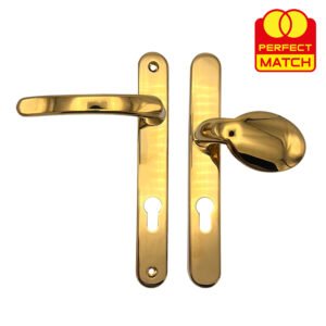 TSS Lever Moveable Pad Offset UPVC Multipoint Door Handles - 92/70mm PZ - Sprung - 203mm Screw Centres - Image 8