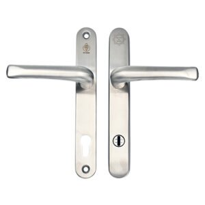 TSS TS007 2 Star Grade 304 Stainless Steel Lever Lever UPVC Multipoint Door Handles - 92mm PZ Sprung 210mm Screw Centres - Image 6