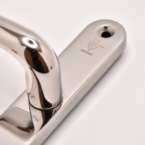 TSS TS007 2 Star Grade 304 Stainless Steel Lever Moveable Pad (Offset) UPVC Multipoint Door Handles - 92/62mm PZ Sprung 210mm Screw Centres - Image 4