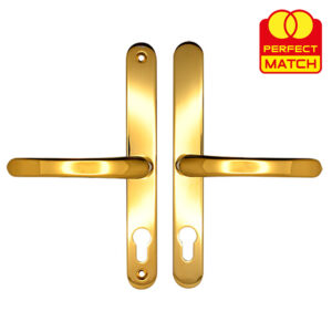 TSS Lever Lever UPVC Multipoint Door Handles - 70mm PZ Sprung 215mm Screw Centres - Image 4