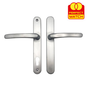 TSS Blank External Lever Lever French Door Multipoint Handles – 92mm PZ Sprung 210mm Screw Centres - Image 4