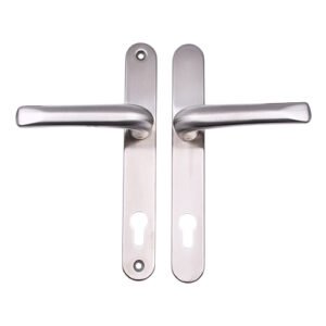 TSS Grade 304 Stainless Steel Lever Lever UPVC Multipoint Door Handles - 92mm PZ Sprung 210mm Screw Centres - Image 5