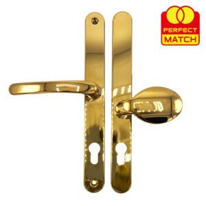 TSS Universal Lever Moveable Pad Offset UPVC Multipoint Door Handles - 92/62mm PZ - Sprung - 264mm Screw Centres - Image 10