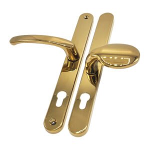 TSS Universal Lever Moveable Pad Offset UPVC Multipoint Door Handles - 92/62mm PZ - Sprung - 264mm Screw Centres - Image 11
