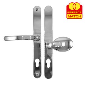 TSS Universal Lever Moveable Pad Offset UPVC Multipoint Door Handles - 92/62mm PZ - Sprung - 264mm Screw Centres - Image 8