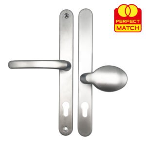 TSS Universal Lever Moveable Pad Offset UPVC Multipoint Door Handles - 92/62mm PZ - Sprung - 264mm Screw Centres - Image 7