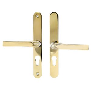 Everest Lever Lever UPVC Multipoint Door Handles - 48mm PZ Sprung 200mm Screw Centres - Image 1