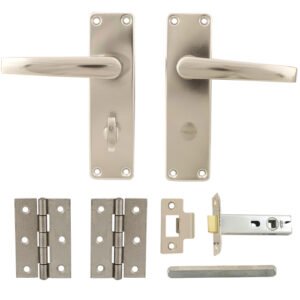 TSS Aluminium Door Handle, Tubular Latch & Hinge Packs - Image 4