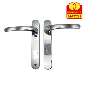 TSS Blank External Lever Lever UPVC Multipoint Door Handles - 92mm PZ Sprung 122mm Screw Centres - Image 8