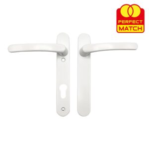 TSS Blank External Lever Lever UPVC Multipoint Door Handles - 92mm PZ Sprung 122mm Screw Centres - Image 1