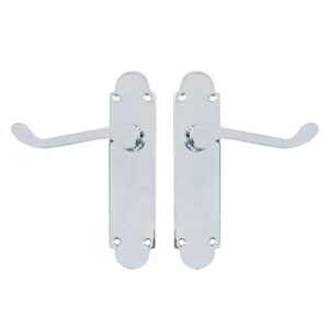 TSS Regent Scroll Lever Handle on Plate Door Furniture - Image 3
